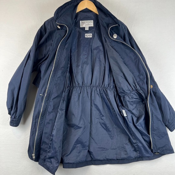 Gallery Rain Coat Trench Coat Lightweight Spring‎ Fall Jacket L - Picture 10 of 10